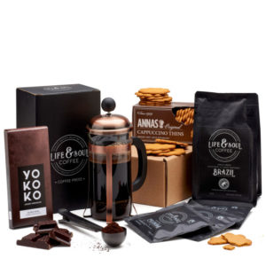 Luxury Cafetiere and Treats Box